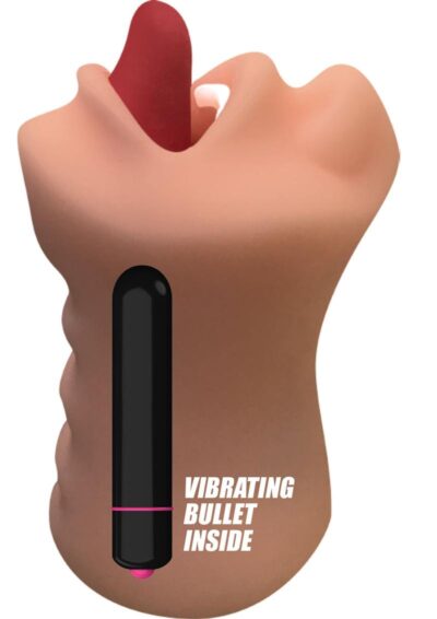 Skinsations Hum Job Vibrating Mouth Stroker - Vanilla