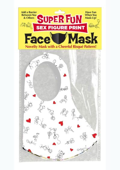 Super Fun Sex Position Mask - White/Black