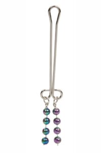 Intimate Play Non-Piercing Beaded Clitoral Jewelry - Silver