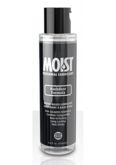 Moist Backdoor Formula Water Based Personal Lubricant 4.4oz