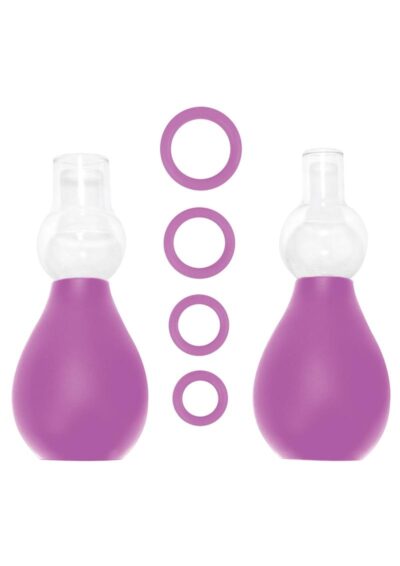 Ouch! Nipple Erector Pump Set - Purple