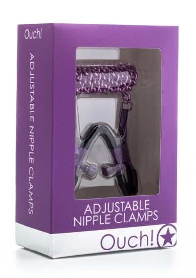 Ouch! Adjustable Nipple Clamps - Purple