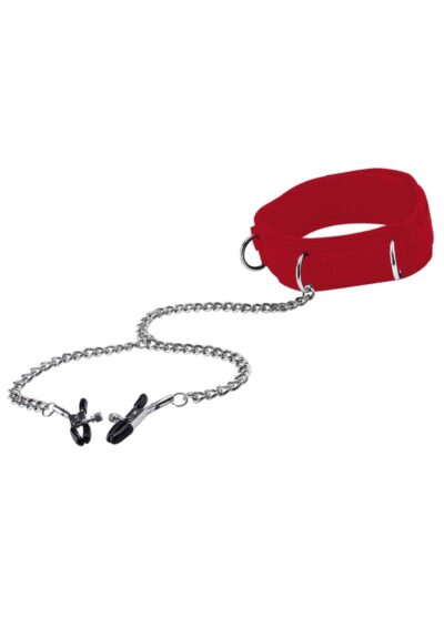 Ouch Velcro Collar - Red