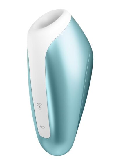 Satisfyer Love Breeze Rechargeable Silicone Clitoral Stimulator - Ice Blue