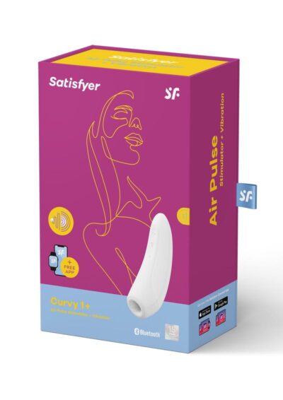 Satisfyer Curvy 1+ Rechargeable Silicone Clitoral Stimulator - White
