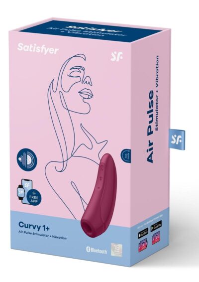 Satisfyer Curvy 1+ Rechargeable Silicone Clitoral Stimulator - Red