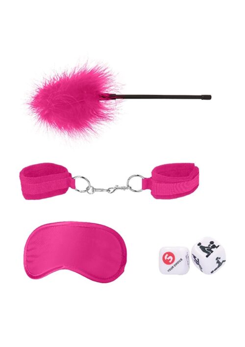Ouch! Kits Introductory Bondage Kit #2 (4 piece kit) - Pink