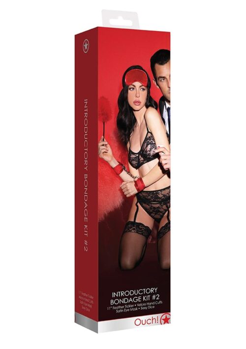 Ouch! Kits Introductory Bondage Kit #2 (4 piece kit) - Red
