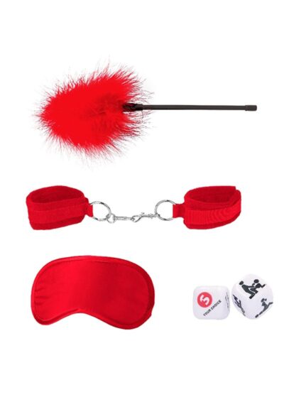 Ouch! Kits Introductory Bondage Kit #2 (4 piece kit) - Red