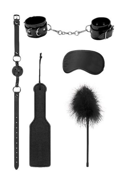 Ouch! Kits Introductory Bondage Kit #4 (5 piece kit) - Black
