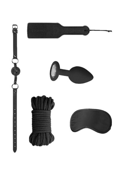 Ouch! Kits Introductory Bondage Kit #5 (4 piece kit) - Black