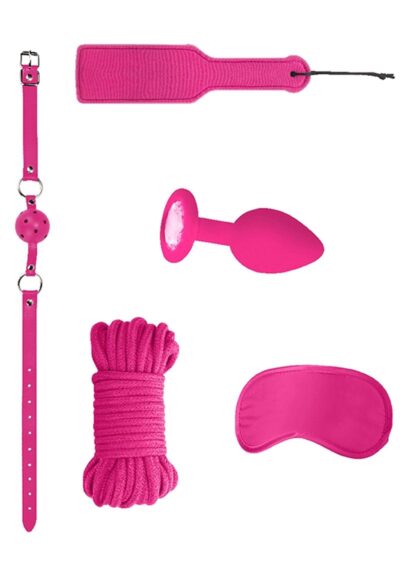 Ouch! Kits Introductory Bondage Kit #5 (4 piece kit) - Pink