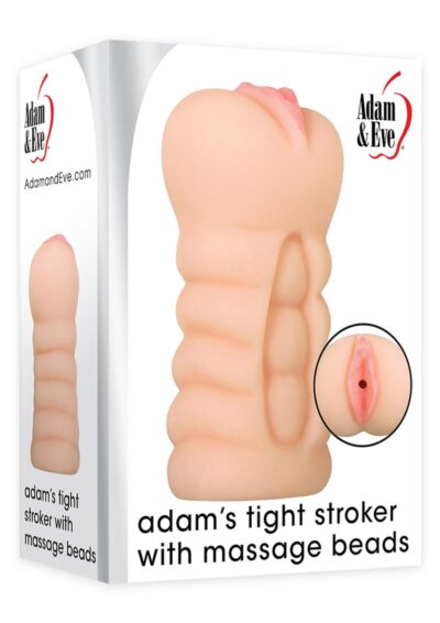 Adam and Eve Adam`s Tight Stroker with Massage Beads - Vanilla