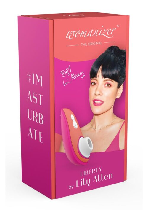 Womanizer Liberty By Lily Allen Silicone Rechargeable Clitoral Stimulator - Pink/Orange