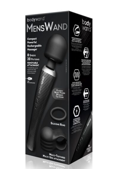 Bodywand MensWand Rechargeable Silicone Massager - Black
