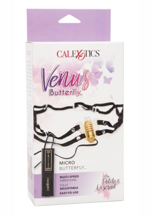 Venus Butterfly Micro Butterfly Strap-On With Remote Control- Gold