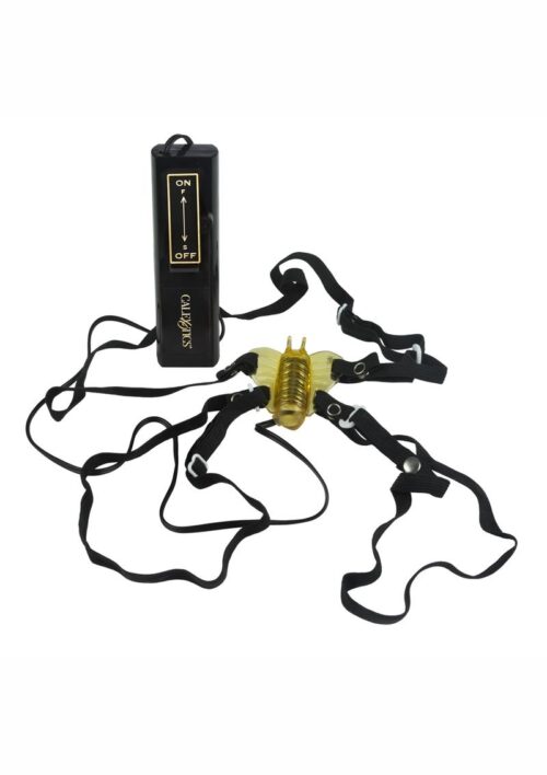 Venus Butterfly Micro Butterfly Strap-On With Remote Control- Gold