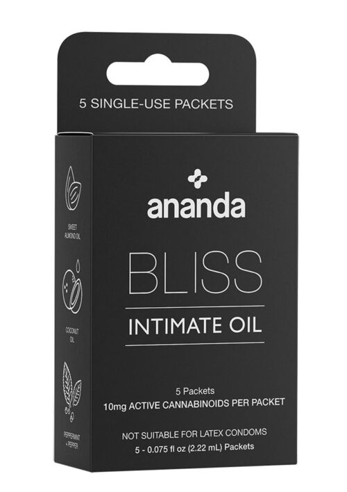 Bliss Intimate Oil CBD Infused Individual Use 10mg Pack - 5 Packs Per Box