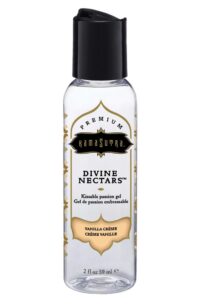 Kama Sutra Divine Nectars Water Based Flavored Body Glide 2oz - Vanilla Crème