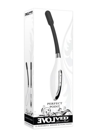 Perfect Point Rechargeable Silicone Wand - White/Black