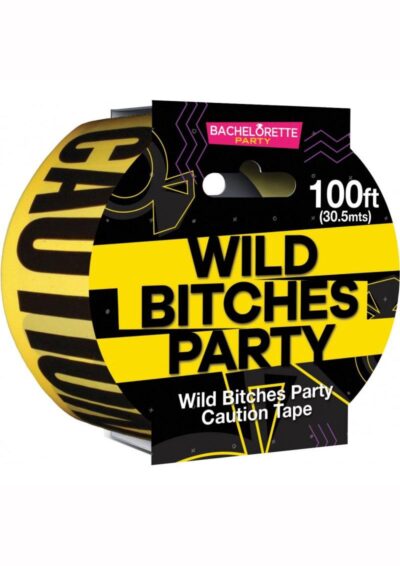Wild Bitches Party Tape (100ft) - Yellow/Black