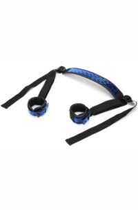 WhipSmart Deluxe Sex Sling with Ankle Restraints - Blue/Black
