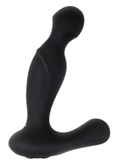 Adam and Eve Adam`s Rotating P-Spot Rechargeable Silicone Massager with Remote Control - Black