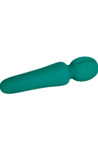 Adam and Eve Eve`s Petite Private Pleasure Silicone Rechargeable Wand Massager - Green