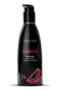 Wicked Aqua Water Based Flavored Lubricant Watermelon 2oz