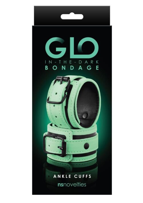 GLO Bondage Glow In The Dark Ankle Cuff - Green