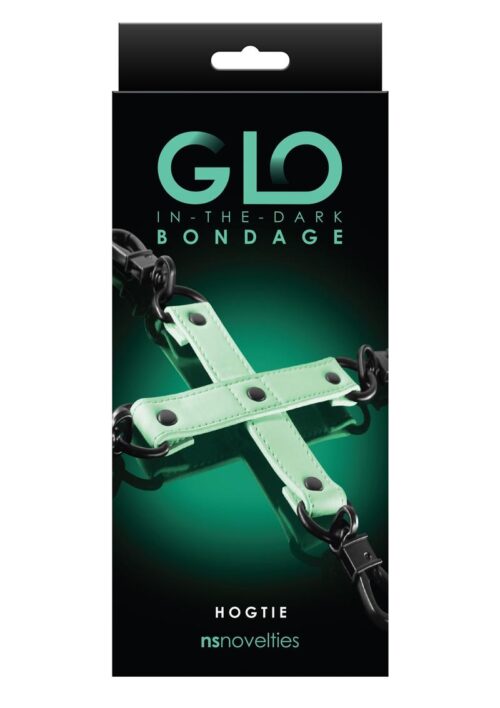 GLO Bondage Glow In The Dark Hog Tie - Green