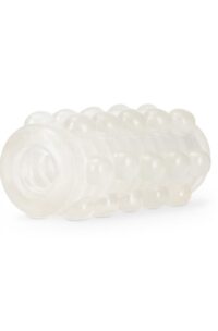 M for Men Soft and Wet Glow In The Dark Reversible Orb Masturbator - Frosted