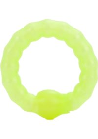 Pearl Beaded Prolong Silicone Cock Ring - Glow