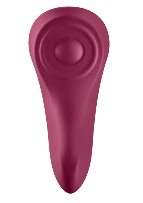 Satisfyer Sexy Secret Silicone Rechargeable Panty Vibe - Red