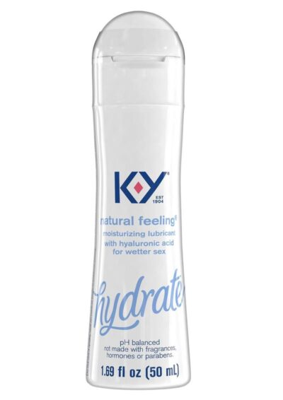 KY Hydrate Natural Feeling Moisturizing Lubricant with Hyaluronic Acid 1.69oz
