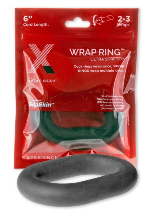 The Xplay Silicone Wrap Ring Ultra Stretch 6in - Black
