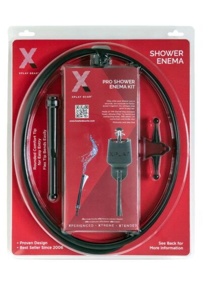 The Xplay Pro Shower Enema Kit - Black