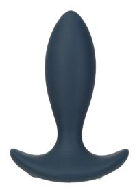 LUX Active Throb Silicone Rechargeable Anal Pulsating Massager with Remote Control 4.5in - Blue