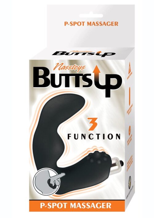 Butts Up Silicone P-Spot Prostate Massager- Black