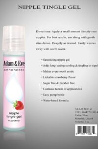 Adam and Eve Enhancers Nipple Tingle Gel Strawberry 1oz
