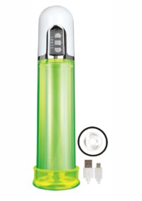 Electric Pump Rechargeable Penis Pump - Green