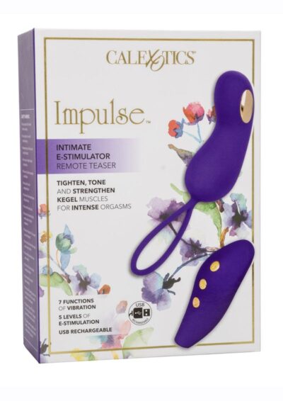 Impulse Intimate E-Stimulator Rechargeable Silicone Teaser with Remote Control - Purple