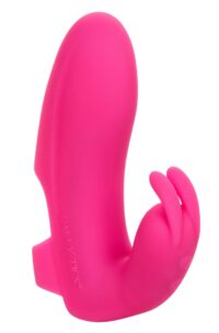 Mini Marvels Marvelous Pleasure Silicone Rechargeable Finger Massager - Pink
