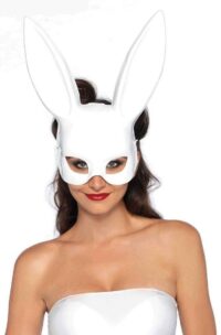 Leg Avenue Bondage Bunny Mask - O/S - White