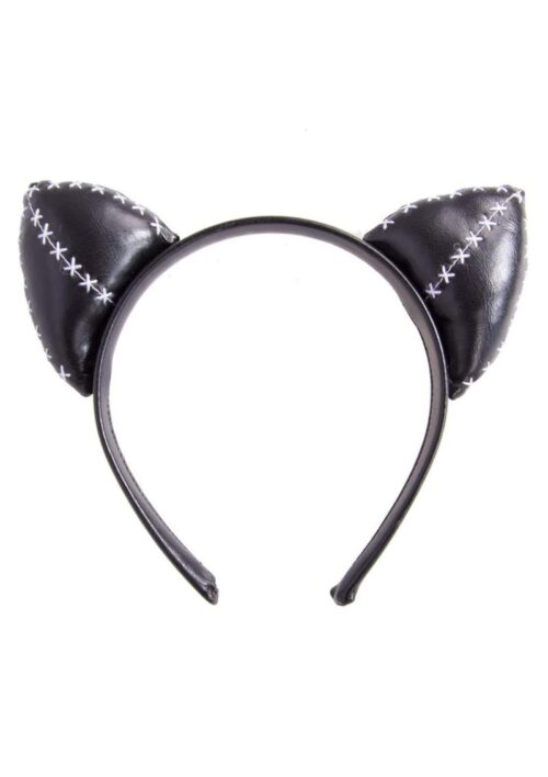 Leg Avenue Stitch Kitty Ear Headband - O/S - Black