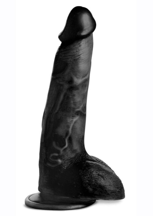 Master Cock Beefy Brad Dildo With Balls 9in - Chocolate