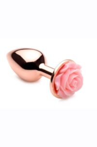 Booty Sparks Aluminum Anal Plug - Small - Pink/Rose Gold