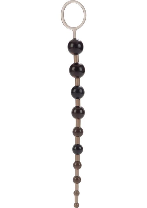 X 10 Anal Beads - Black