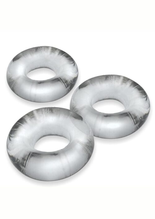 Oxballs Fat Willy Jumbo Cock Ring (3 pack) - Clear