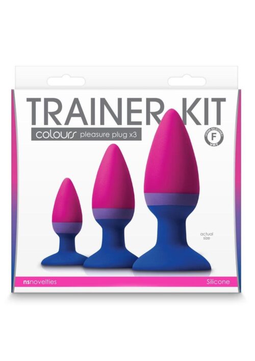 Colours Trainer Silicone Anal Plug Kit - Assorted Colors